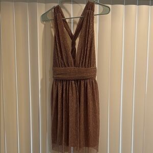 Lulus Mauve Shimmer Sleeveless Dress